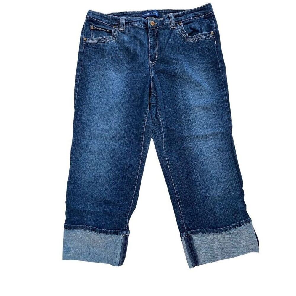 18W Bandolino Blu Jeans Cuffed Med Wash - Picture 3 of 7